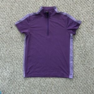 Girls Kerrits 1/4 zip riding short equestrian riding shirt L